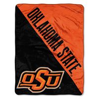 The Northwest Company Officially Licensed NCAA Oklahoma State Cowboys Halftone Micro Raschel Throw Blanket, 46" x 60", Multi Color