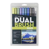 Tombow Pen Dual Brush Marker, 10-Pack, Landscape, 10 Pack