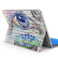 igsticker Ultra Thin Premium Protective Back Stickers Skins Universal Tablet Decal Cover for Microsoft Surface Pro 4/ Pro 2017/ Pro 6(2018) 003515 Illustration　Pattern　Colorful