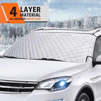 MATCC Car Windshield Snow Cover Winter Frost Guard Windshield Snow and Ice Cover Thicker Snow Protection Cover Fits Most of Car