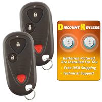 Discount Keyless Replacement Key Fob Car Entry Remote Compatible with Acura RSX OUCG8D-355H-A (2 Pack)