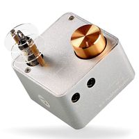 Nobsound NS-01E Mini Tube Headphone Amplifier Stereo HiFi Amp Audio Preamp (Silver)