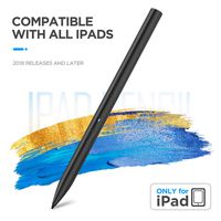 Stylus Pen for ipad Pencil - Palm Rejection Active Stylus for iPad Pro (3rd Gen), iPad (6th Gen), iPad Air (3rd Gen) and iPad Mini (5th Gen) - Black