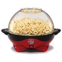 West Bend 8231 Stir Crazy Deluxe Electric Hot Oil Popcorn Popper Machine, Red