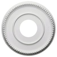 Ekena Millwork CM12BR Bradford Ceiling Medallion, 12 1/2"OD x 3 7/8"ID x 3/4"P (Fits Canopies up to 6 5/8"), Primed