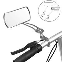 Jeemitery Bicycle Mirror,A Pair of 360°Rotation Back Rearview Mirror Handlebar Wide Angle Bike Mirror-Silver