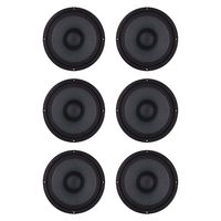 Audiopipe APMB-8-B 8" 500 Watt Low/Mid Frequency Midbass Loudspeaker (6 Pack)
