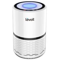 LEVOIT Air Purifier for Home Smokers Allergies and Pets Hair, True HEPA Filter, Quiet in Bedroom, Filtration System Cleaner Eliminators, Odor Smoke Dust Mold, Night Light, White, LV-H132, 1Pack