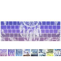 YMIX MacBook Keyboard Cover - Washable Silicone Keyboard Cover for MacBook Pro 13 (A1706) & Pro 15 (A1707) with Touch Bar - Dream Catcher Light Purple