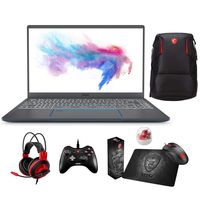 MSI Prestige 14 A10SC-020 (i5-10210U, 16GB RAM, 2TB SATA SSD, NVIDIA GTX 1650 4GB, 14" Full HD, Windows 10 Pro) Professional Laptop