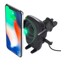 iOttie Easy One Touch Qi Wireless Charger Vent Mount || Fast Charge for Samsung Galaxy S10 E S9 S8 Plus Edge, Note 9 & Standard Charge for iPhone XS Max XS 8 Plus & Qi Devices | + Dual Charger