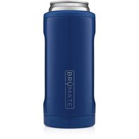 BrüMate Hopsulator Slim Double-walled Stainless Steel Insulated Can Cooler for 12 Oz Slim Cans (Royal Blue)