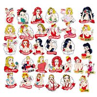 Sexy Bomb Girl Laptop Stickers Car Skateboard Motorcycle Bicycle Luggage Guitar Bike Decal 32 pcs Pack