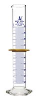 Measuring Cylinder, 1000ml - ASTM, Class A Tolerance ±3.00ml - Protective Collar, Hexagonal Base - Blue Graduations - Borosilicate 3.3 Glass - Eisco Labs