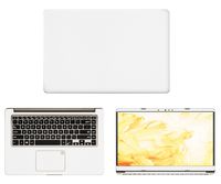 decalrus - Protective Decal for Asus VivoBook S510UA, F510UA, X510UA (15.6" Screen) Laptop White Carbon Fiber Skin case Cover wrap CFasusVivobk15_s510White