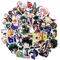 My Hero Academia Anime Cartoon Laptop Stickers Waterproof Skateboard Car Snowboard Bicycle Luggage Decal 73pcs