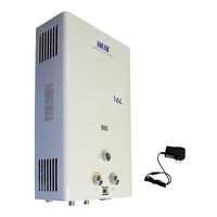 Aquah Indoor Liquide Propane Gas Tankless Water Heater 16L / 4.3 Gpm, Whole House