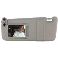 SAILEAD Left Driver Side Sun Visor for 2007 2008 2009 2010 2011 Toyota Camry and Camry Hybrid Without Sunroof and Light, Gray, LH