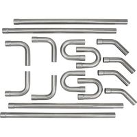 Universal 3" Custom Exhaust Tubing Mandrel Bend Pipe Straight & U-Bend Kit