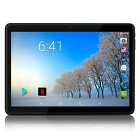 Android Tablet 10 inch 2.5D Curved Glass Touch Screen with Dual Sim Card Slots Octa Core 4GB RAM 64GB Storage 3G Unlocked Phablet Compatible with Bluetooth WiFi GPS (Black)