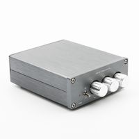 Mini Digital Stereo Amplifier, Hifi Amplifier with Subwoofer, 2 Channel Class D Audio Power Amplifier 50W+50W+100W, DC12V - 24V, 2.1 Volume Controlled Stereo Amp for Home or Car