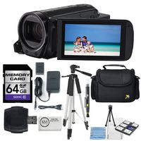 Canon 16GB VIXIA HF R70 Full HD Camcorder + 64GB SDHC Memory + Premium Accessory Bundle