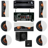Klipsch R-5502-W II In-Wall Speaker 7.1 SW-310 Onkyo TX-NR838 7.2