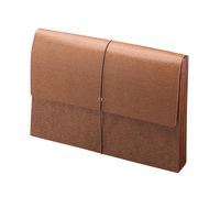 Smead Expanding File Wallet with Flap and Cord Closure, 5-1/4" Expansion, Legal Size, Redrope, 10 per Box (71376)