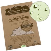 Rite in the Rain Weatherproof Laser Printer Paper, 8 1/2" x 11", 20# Green Colored Printer Paper, 50 Sheet Pack (No. 9511-50)