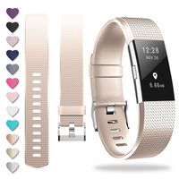 ZEROFIRE Compatible for Fitbit Charge 2, Replacement Adjustable Sport Bands for Charge 2 Heart Rate Fitness Wristbands, Women Men, Small and Large