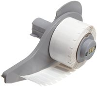 Brady M71-9-478 0.65" Width x 0.2" Height White Color B-478 Static Dissipative Polyimide Labels With Gloss Finish For BMP71 Printers (750 Per Roll)