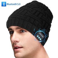 Miserwe Bluetooth Beanie Hat V5.0 Bluetooth Hat Gift for Men &Women