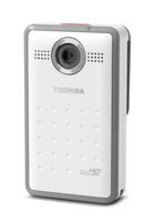 Toshiba Camileo Clip Digital Camcorder with 4 GB MicroSD Camileo Clip, White