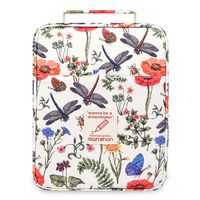 Pencil Case Holder Slot - Holds 202 Colored Pencils or 136 Gel Pens with Zipper Closure - Large Capacity Pen Organizer for Watercolor Pens or Markers - Perfect Gift for Artist Dragonfly