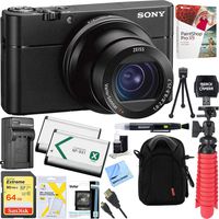 Sony RX100 VA 20.1 MP Cyber-shot Digital Camera w/ 3" OLED DSC-RX100M5A + 64GB SDXC Memory Dual Battery Kit + Accessory Bundle