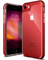 Caseology Skyfall for Apple iPhone 8 Case (2017) / for iPhone 7 Case (2016) - Clear Back & Slim Fit - Red