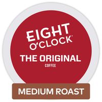 Eight O'Clock Coffee The Original, Single-Serve Coffee K-Cup Pods, Medium Roast, 12 Count (Pack of 6)