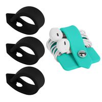 ELFRhino Reusable Cord Organizer Cable Straps Keeper Holder Cable Ties Wire Ties for Phone Charging Cord Electronics Electrical Computer PC Wire Wrap Manager Management(Set of 4)