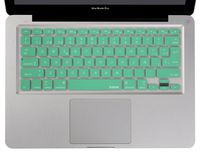 XSKN Spanish Keyboard Skin Silicone Rubber Cover for Macbook Air 13inch, Macbook Pro 13, 15 inch (Mint green)