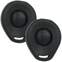 2 New Silicone Cover Protective Cases for Harley-Davidson Remote Key Fobs with FCC L2C0028TR - Black