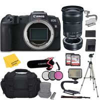 Canon EOS RP Mirrorless Digital Camera and EF 24-105mm f/3.5-5.6 is STM Lens with Mount Adapter + Pro Accessory Kit