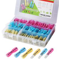 280pcs Heat Shrink Spade Connectors - Electrical Spade Terminals - Wire Spade Connectors - Male & Female Waterproof Spade Wire Terminal Connectors by Edson Tech