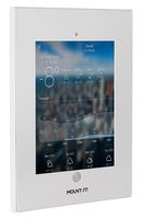 Mount-It! Anti-Theft iPad Wall Mount - Secure Tablet Wall Holder for iPad 9.7 Locking Kiosk Wall Mount for iPad - Security iPad Enclosure for iPad 9.7, iPad Air, iPad Pro 9.7, iPad 6 - White, MI-3772W