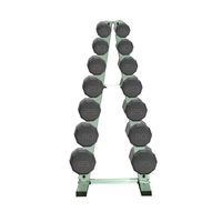 CAP Barbell Workout Dumbbell Weight Set with Frame Rack (Black, 280 Pounds)