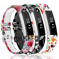 ZEROFIRE Band Compatible with Fitbit Alta and Alta HR Replacement Wristband Adjustable Silicone Sports Watch Band for Men Women Colorful Printing Straps, Standard Size for 5.5"-8.1" Wrists, No Tracke