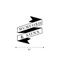(TK-252) Mumford & Sons - Waterproof Vinyl Sticker for Laptops Tablets Cars Motocycles Bicycle Skateboard Luggage Or Any Flat Surface (4")