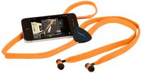 Hi-Fun HFHiSTRING-ORG Hi-String Shoe-Lace Earbuds - Retail Packaging - Orange