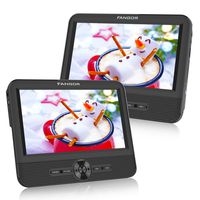 FANGOR 7.5'' Dual Car DVD Player, Headrest Video CD Player with Two Screens, Supported USB/SD/MMC Card Readers, Last Memory and Regions Free