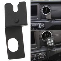 AUFER Vehicle CB Raido Mic Mount Passenger Grab Bar Holder Microphone Mounting Bracket for Jeep Wrangler JL 2018 Up