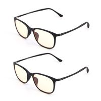 Tacloft Computer Glasses 2 Pack Anti Eye Eyestrain Unisex(Men/Women), Blue Light Blocking Glasses for Computer - Anti Glare/Blue Ray/Eyestrain/Reflective TL2004C1-2